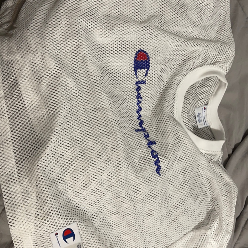Mesh champion crop top